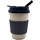 YIGOGOYI Portable Coffee Cup with High-Temperature Silicone, Fashion Design For Gatherings (Grey2)