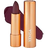 YENSA Vibrant Silk Hydrating Lip Stick - Long Lasting Lipstick with Hyaluronic Acid, Vitamin E & Super Oils - High Pigment Color & Semi Glossy Finish - Moisturizing Formula - Captivate (0.12 oz)