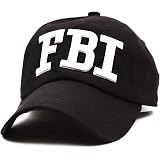 GEANBAYE 100% Cotton FBI Hats 