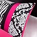 Mi Zone Comforter Set Fun Bedroom Décor - Modern All Season Polka Dot Print, Vibrant Color Cozy Bedding Layer, Matching Sham, Decorative Pillow, Twin/Twin XL, Zebra Pink 3 Piece