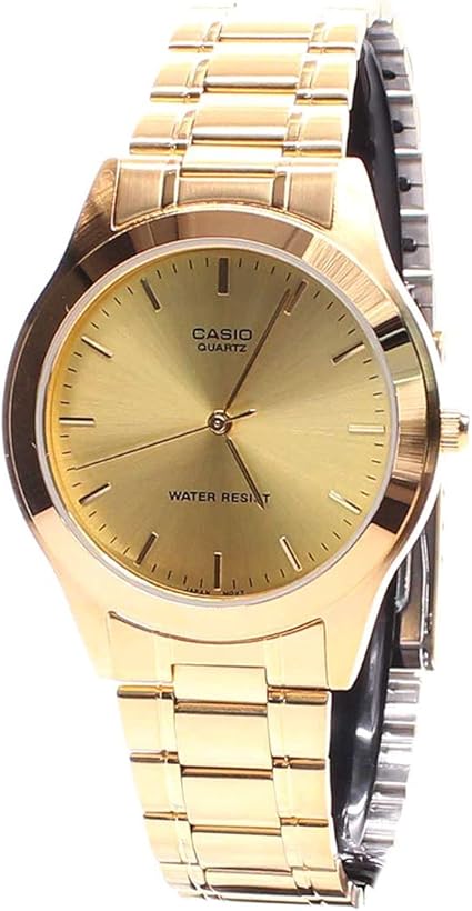 gold casio watch at game