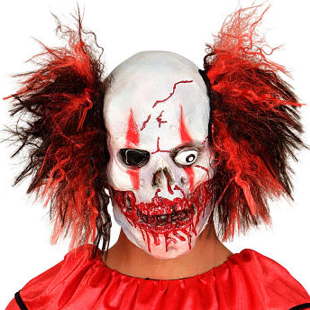 XIAO MO GU Latex Halloween Party Cosplay Face Mask Crazy Clown Costumes Mask Creepy Funny for Adults