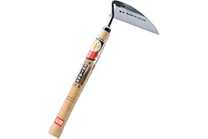 豊稔光山作 Japanese Gardening Weeding Sickle Left Handed Very Sharp Edge Quick Work[Made in Japan] Garden Hand-held Tools Hand Hoe Weeder