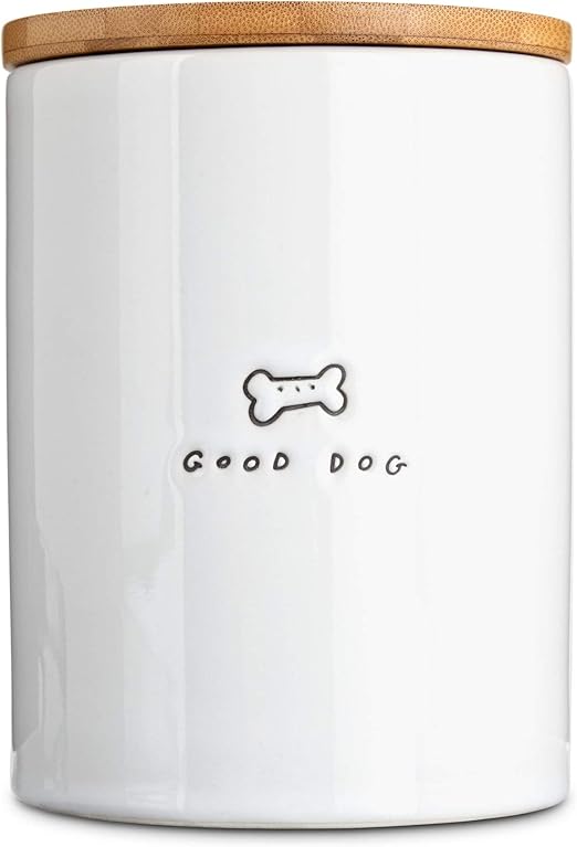 modern dog treat jar