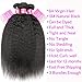 Brazilian Kinky Straight Bundles With Closure 100% Virgin Yaki Human Hair Bundles With Closure Free Part Yaki Straight Hair Bundles With Closure (10 10 10 10 with 8)