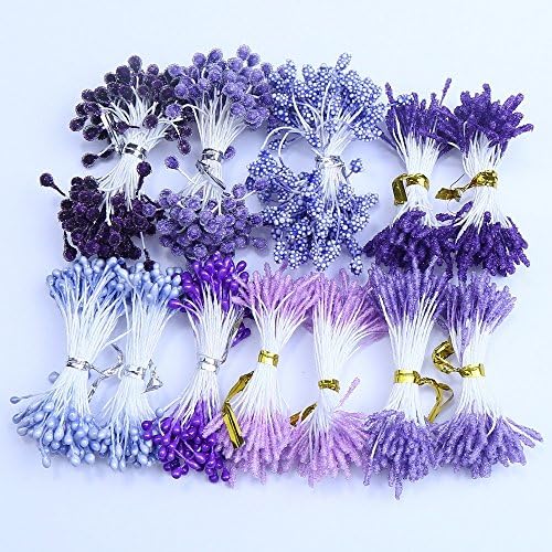 1000 Pcs Pearl Stamen Flower Craft Artificial Scrapbook Floral Round Wire For Scrapbooking Making Flowers Decorative Pollen 3mm 5mm