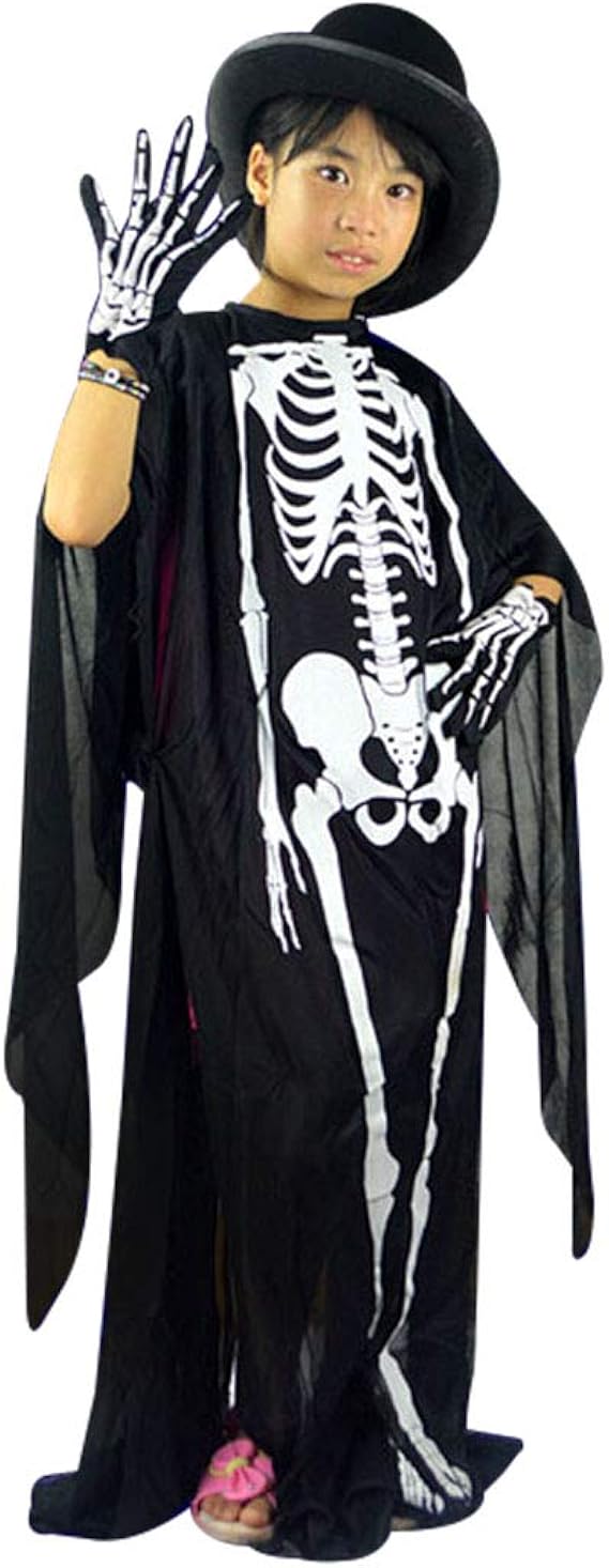 Amazon Co Jp Enerhu ハロウィン仮装 子供 骨 ハロウィン コスチューム ハロウィン衣装 キッズ コスプレ スケルトン ゴースト 大人用 子供服 お化け コスプレ衣装 仮装 男の子 髑髏 パーティグッズ 変身 演劇 セット 12cm 魔術師の帽子 服 ファッション小物