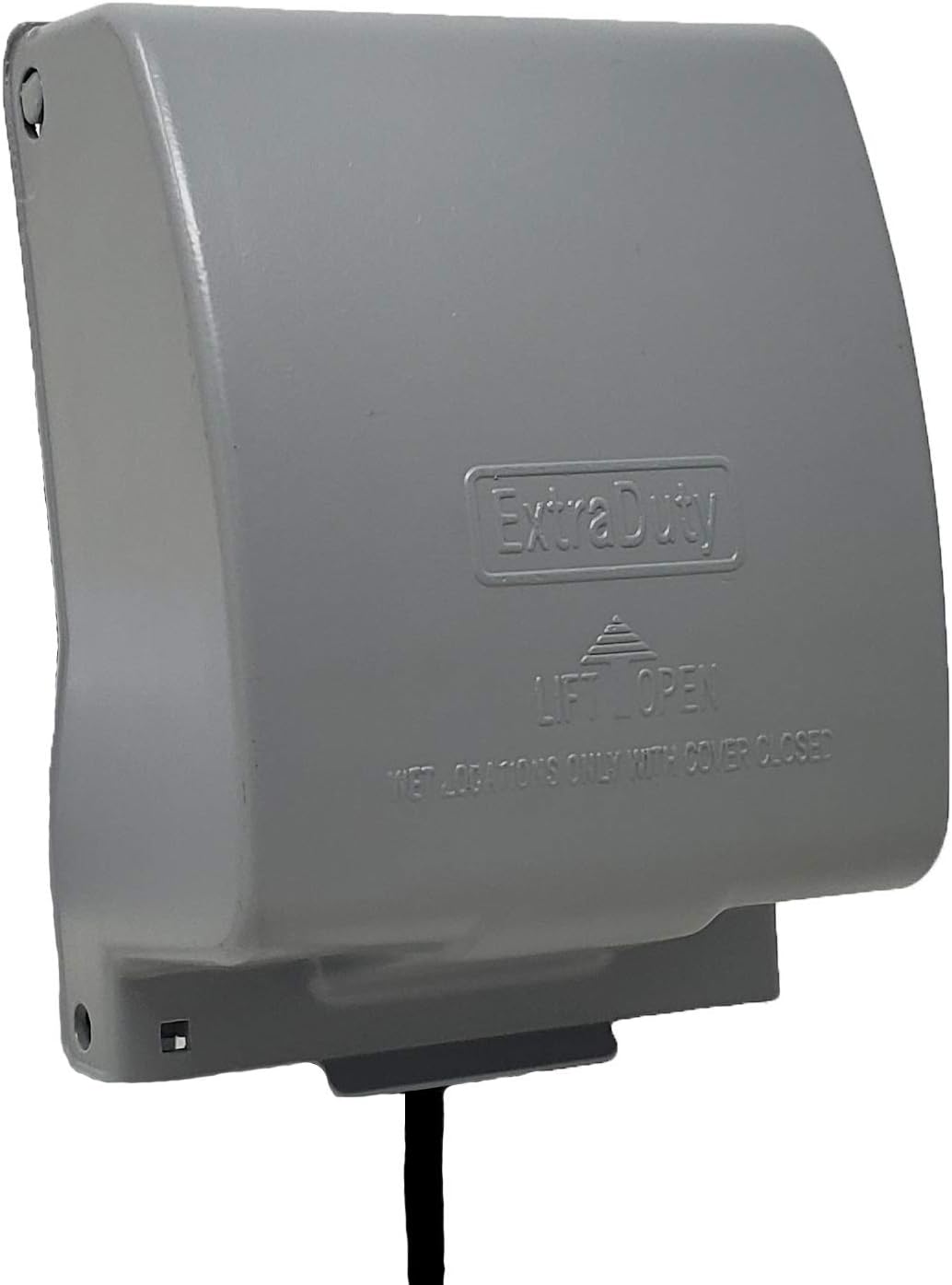 2Gang Metal Weatherproof Lockable While In Use Outdoor Outlet