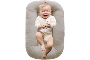 oliwex Baby Lounger,Baby Lounger Pillow,Newborn Lounger,Lounger for Baby,Baby Lounger Newborn Lounger - Newborn Lounger for 0-12 Months (British Apricot)