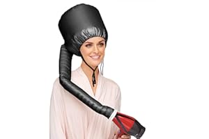 Bonnet Hood Hair Dryer Attachment - Potable, Safety, Adjustable Hooded Bonnet for Hair Styling, Hair color, Hair Dryer and mo