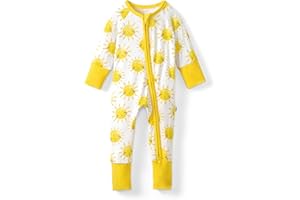 Little Sleepies Pajamas for Baby Boys & Girls, Viscose from Bamboo Baby Pajamas, Preemie & Newborn Sleepers, 2-Way Zipper PJs