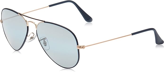 Ray Ban Unisex S Rb3025 Classic Sunglasses Copper On Matte Dark Blue Blue Grey Mirror 55 Mm Amazon Ca Shoes Handbags