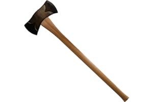 COUNCIL TOOL Classic Michigan Pattern Double Bit Axe - 3.5 lbs Splitting Axe with 36" Straight Wooden Handle & Phantom Bevels
