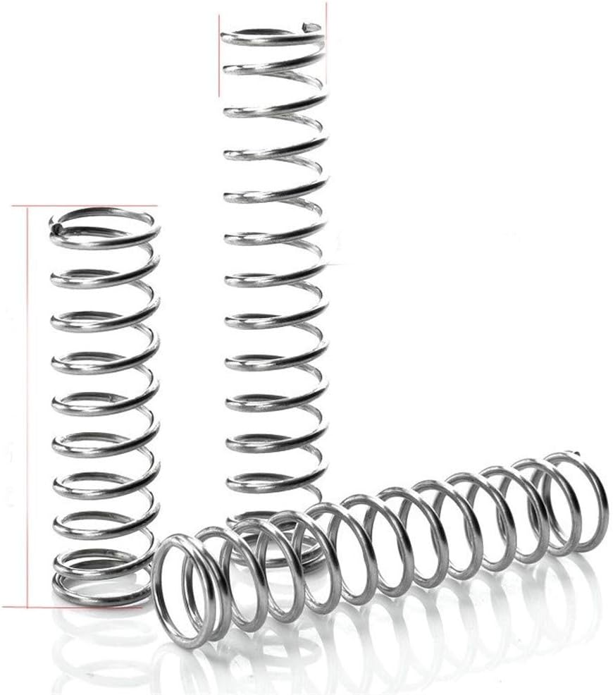Amazon Co Jp スプリング 10個入り304ステンレス鋼春の圧力春のショート圧縮ばね線径1 0 外径15 長さ10 50 Size 1 0x15x30mm ホーム キッチン