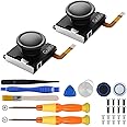 GuliKit Switch Hall Joystick Replacement, No Drift, for Switch Joycon, OLED & Lite with Repair Kit (1 pair)