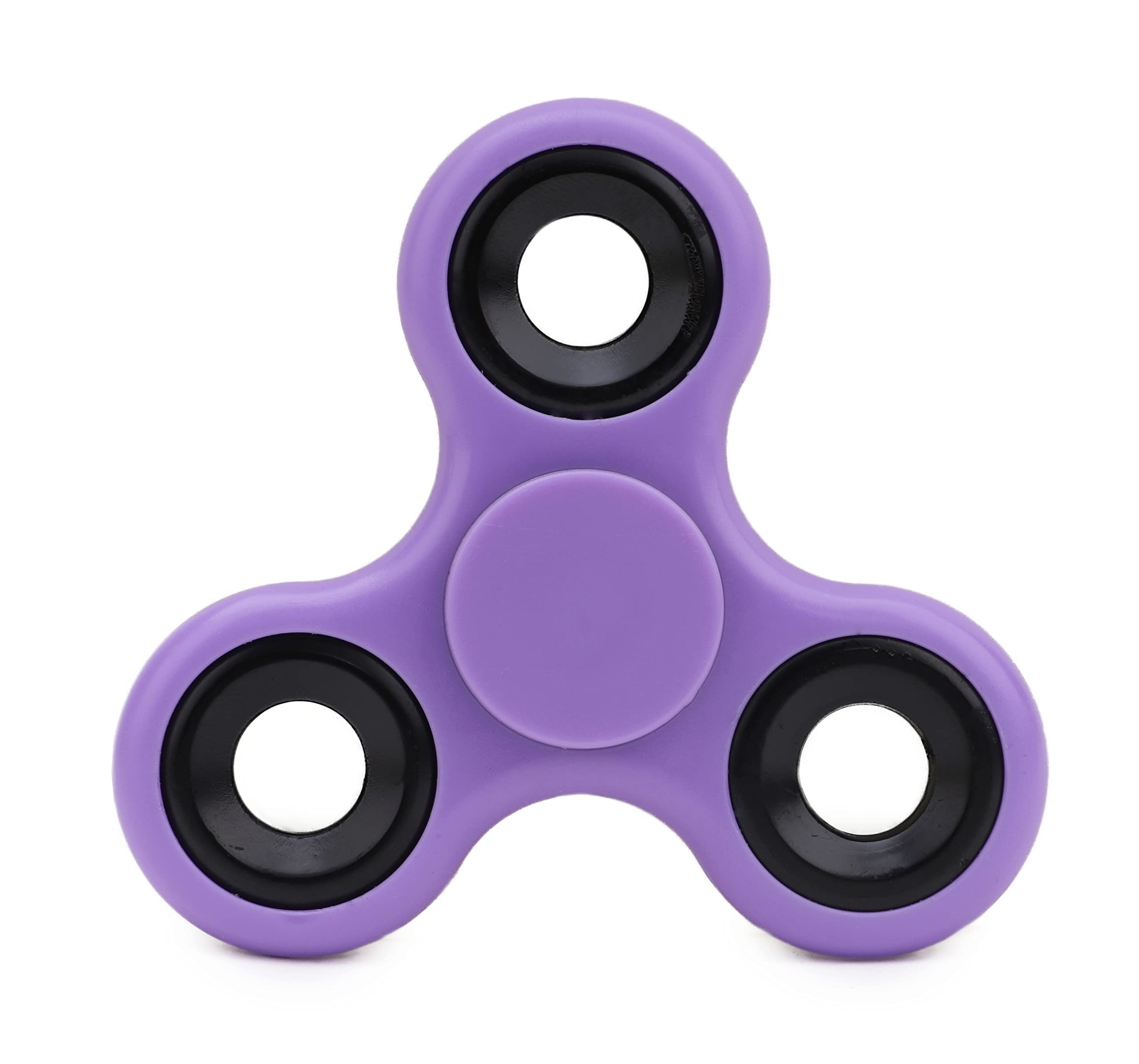 Toyland® Fidget Hand Spinner - Stress and Anxiety Relief - 38 Designs To Choose From (Purple & Black Rings)