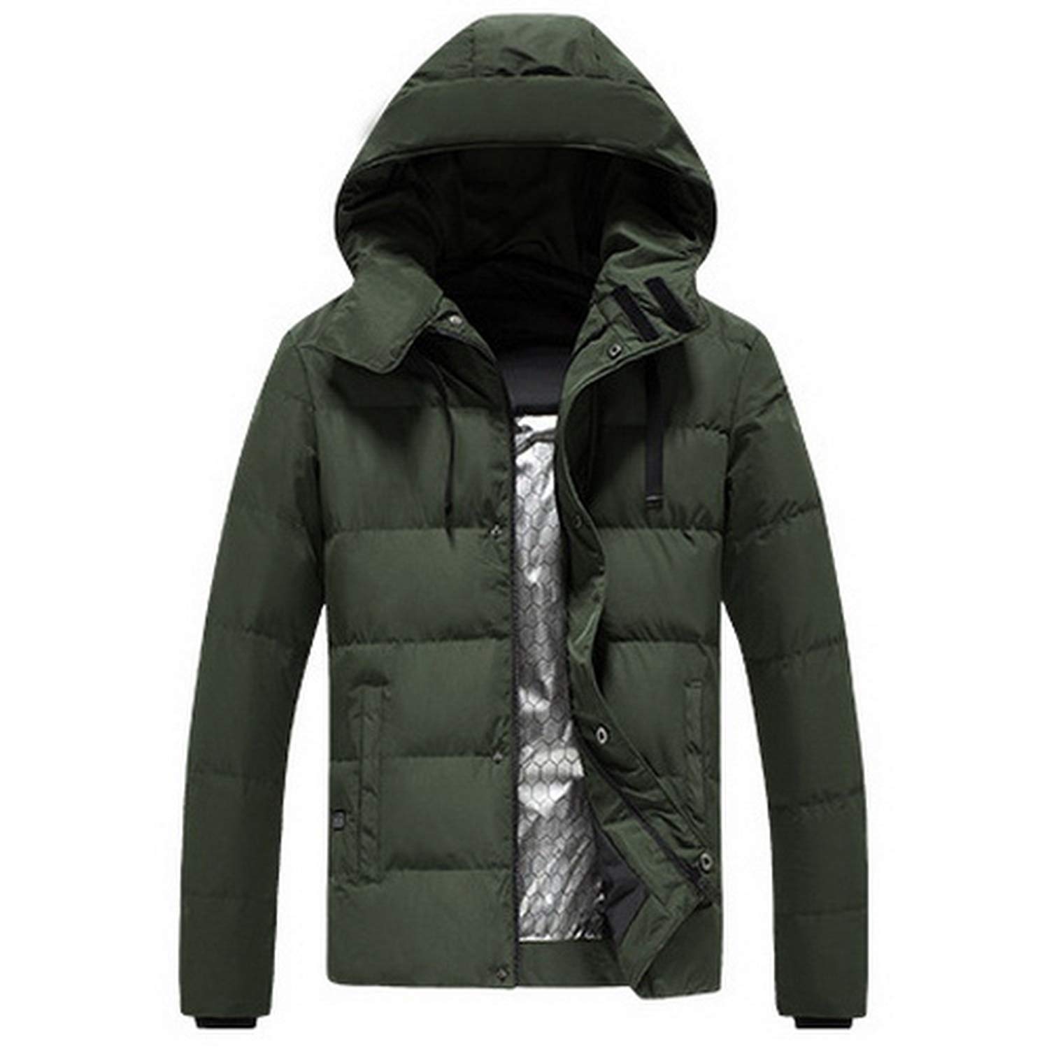 Men Warm Heated Coat Male Heating Parka 