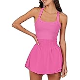 ANRABESS Womens Mini Tennis Dresses Skort Summer Sleeveless One Piece Workout Romper Dress with Shorts Athletic 2026 Outfit