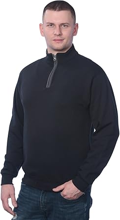 fruit of the loom half zip sweatshirt