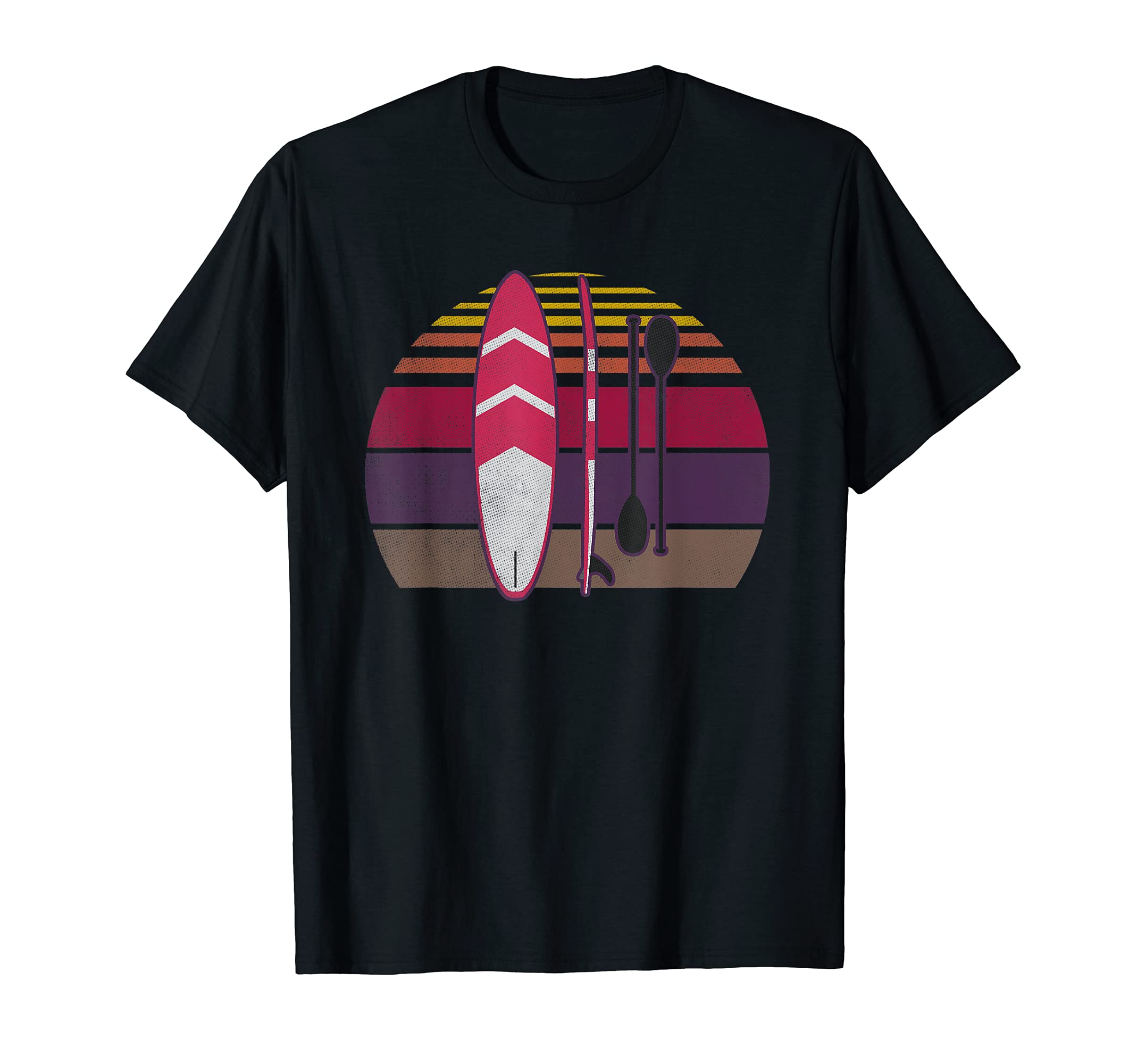 Retro Stand Up Paddle SUP Paddleboarding Watersport T-Shirt