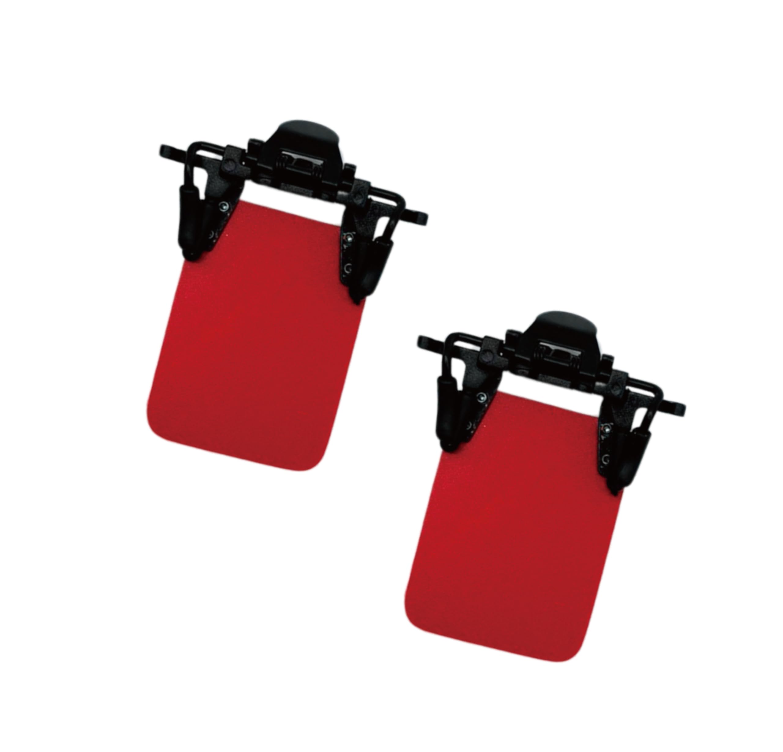 XII WY 2 Packs International Standard Shooting Glasses Patch Eye Blinders for Glasses Occluder Clip on Eye Mask Archery Aim Assistance Red