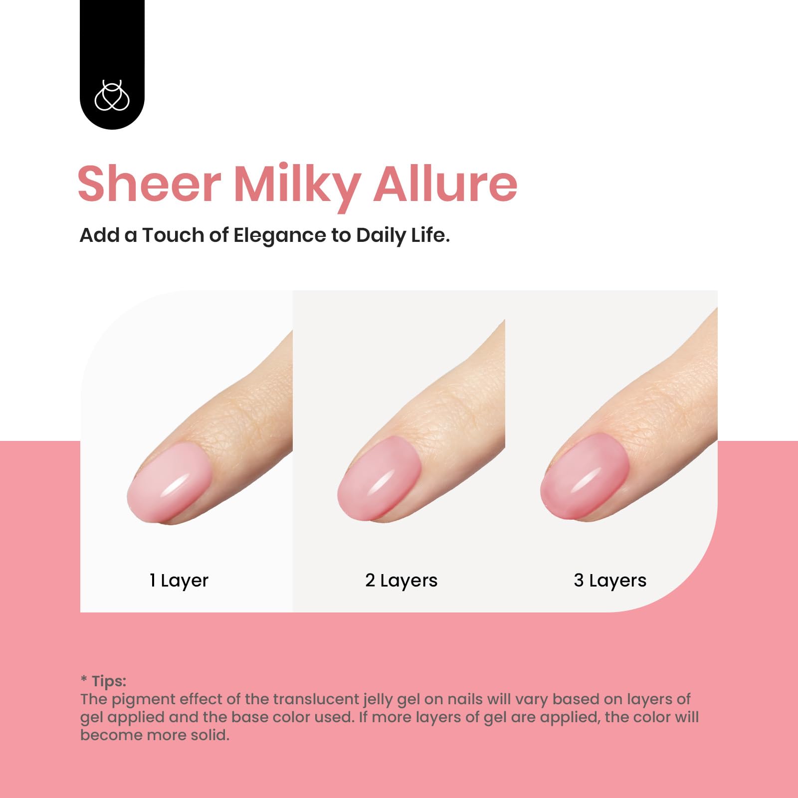 beetles Gel Polish 15ml Nude Pink Gel Polish Jelly Gel Nail Polish Neutral Sheer Spring Color Soak off LED UV Lamp DIY Nail Art Decoration Manicure Design Salon at Home - Image 6