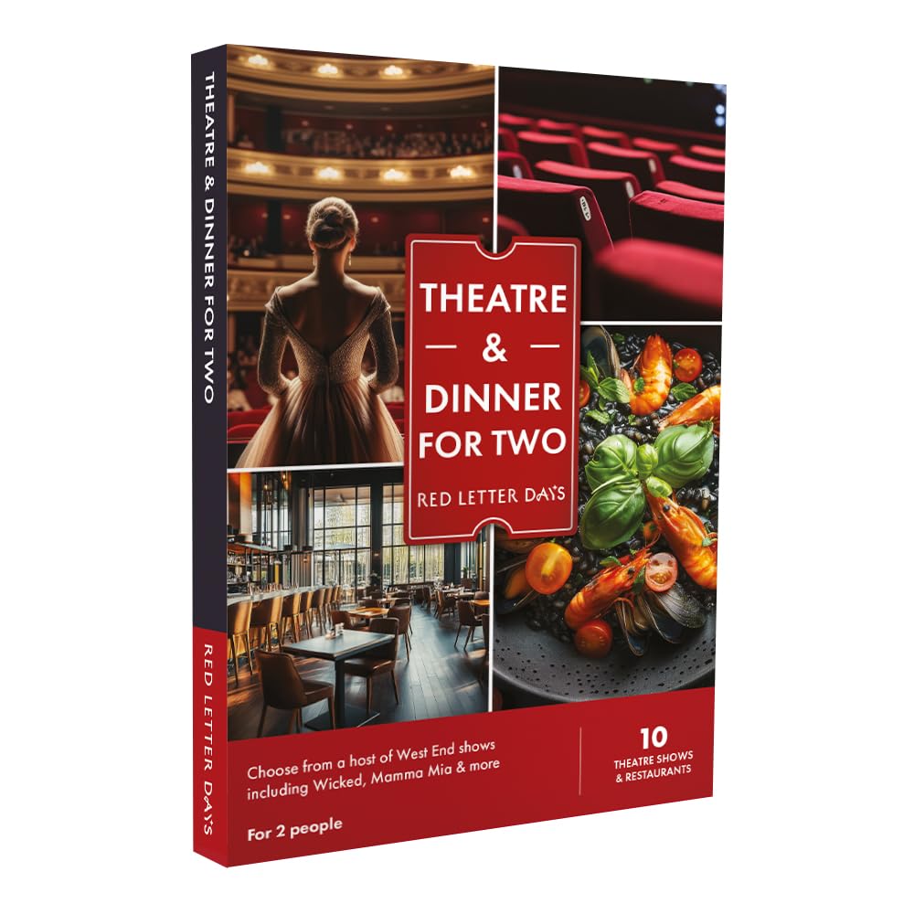 Red Letter Days Theatre and Dinner Experience Gift Box for 2 – West End Show