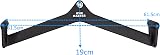 GYM MASTER Lat Pull Down Cable Attachment Handle Max Grips D view 5