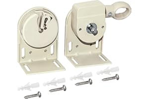Lihopefe Cordless Bracket, Sunshade Replacement Accessory, Suitable for Coolaroo External Roller Blinds and Cordless Roller Blinds,Universal for Outdoor/Indoor sunshades(Beige)