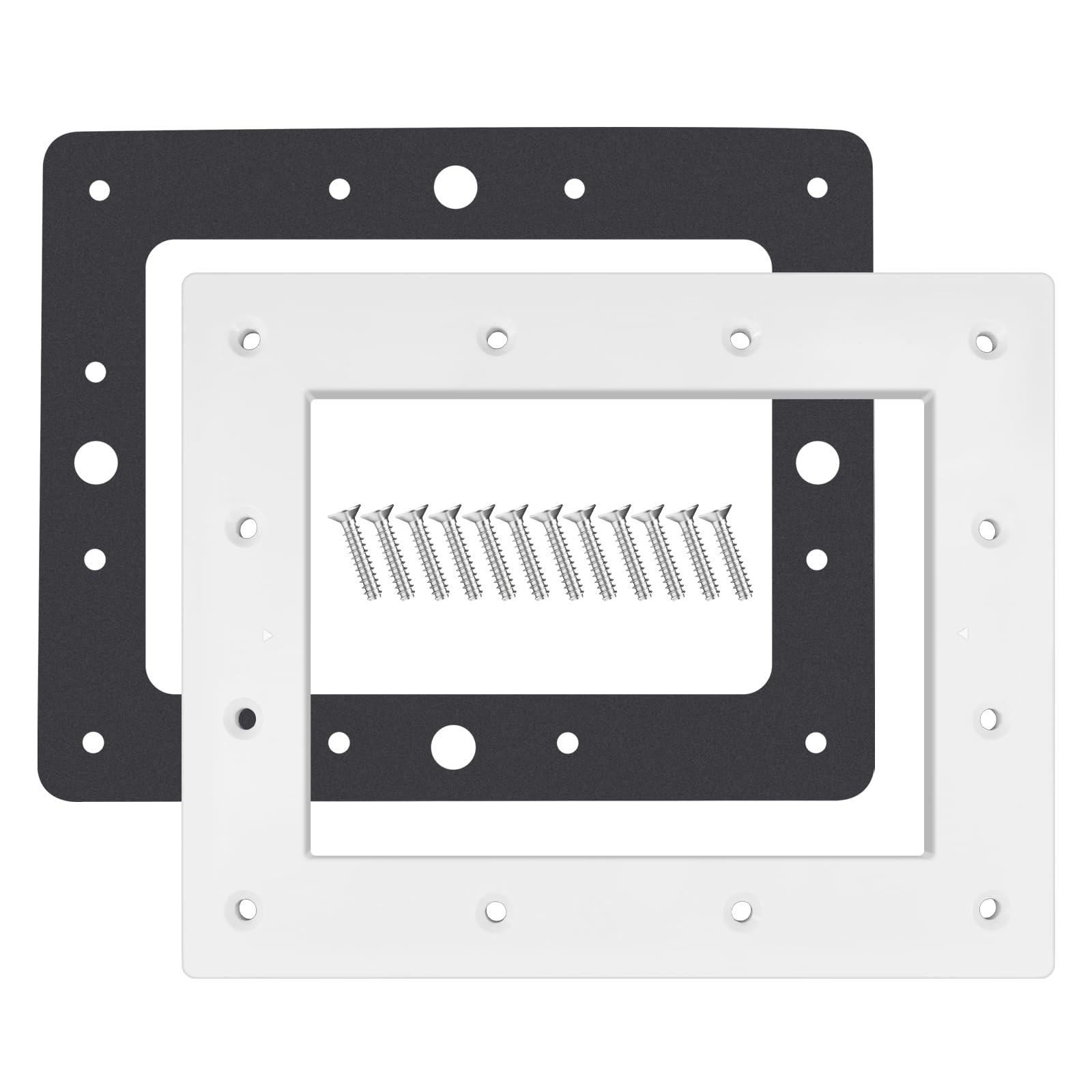 Photo 1 of 1 Pc SPX1084L Wide Mouth Pool Skimmer Faceplate & 2 Pcs SPX1084BPAK2 Fiber Gaskets W/Screws, Fits Hayward Automatic Skimmers SP1082, SP1083, SP1084, SP1085, SP1086, SP1075,SP1075T,SP1076,SP1077 Models