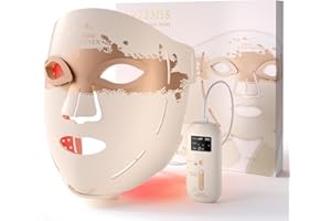 RENPHO Red Light Therapy Mask for Face 2026, Anniversary Christmas Gifts for Women Mom Wife, 324 LEDs Full Face Coverage & 3 Light Modes, Cordless LED Red Light Therapy Face Mask for Home Use & Travel