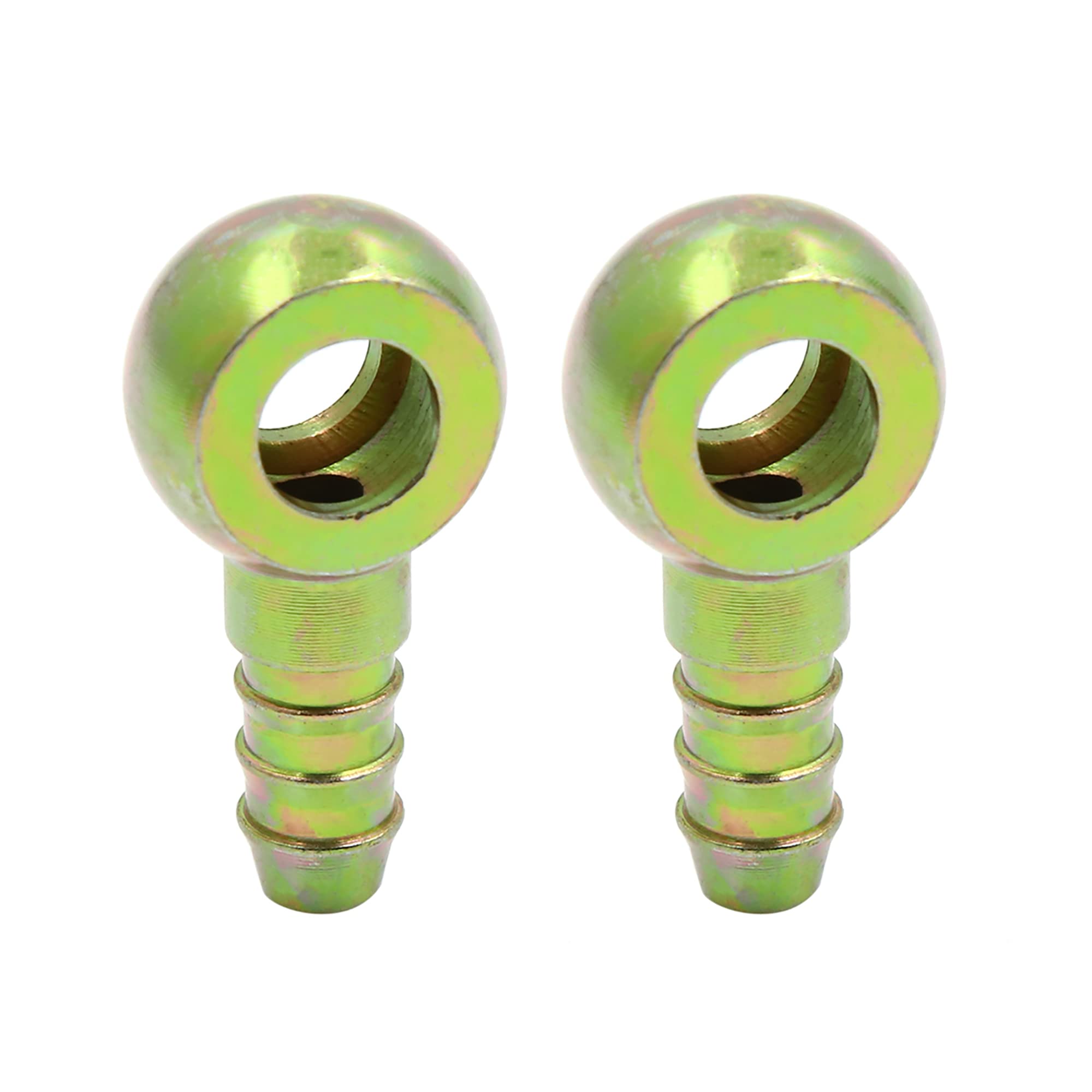 X AUTOHAUX 2pcs 5/16" 8mm ID Hose Barb 10mm Banjo Fitting Fuel Line Connector