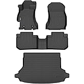 HAFIDI Automotive Floor Mats & Cargo Liner for Forester 2014-2018 All Weather Protection Full Set- Black