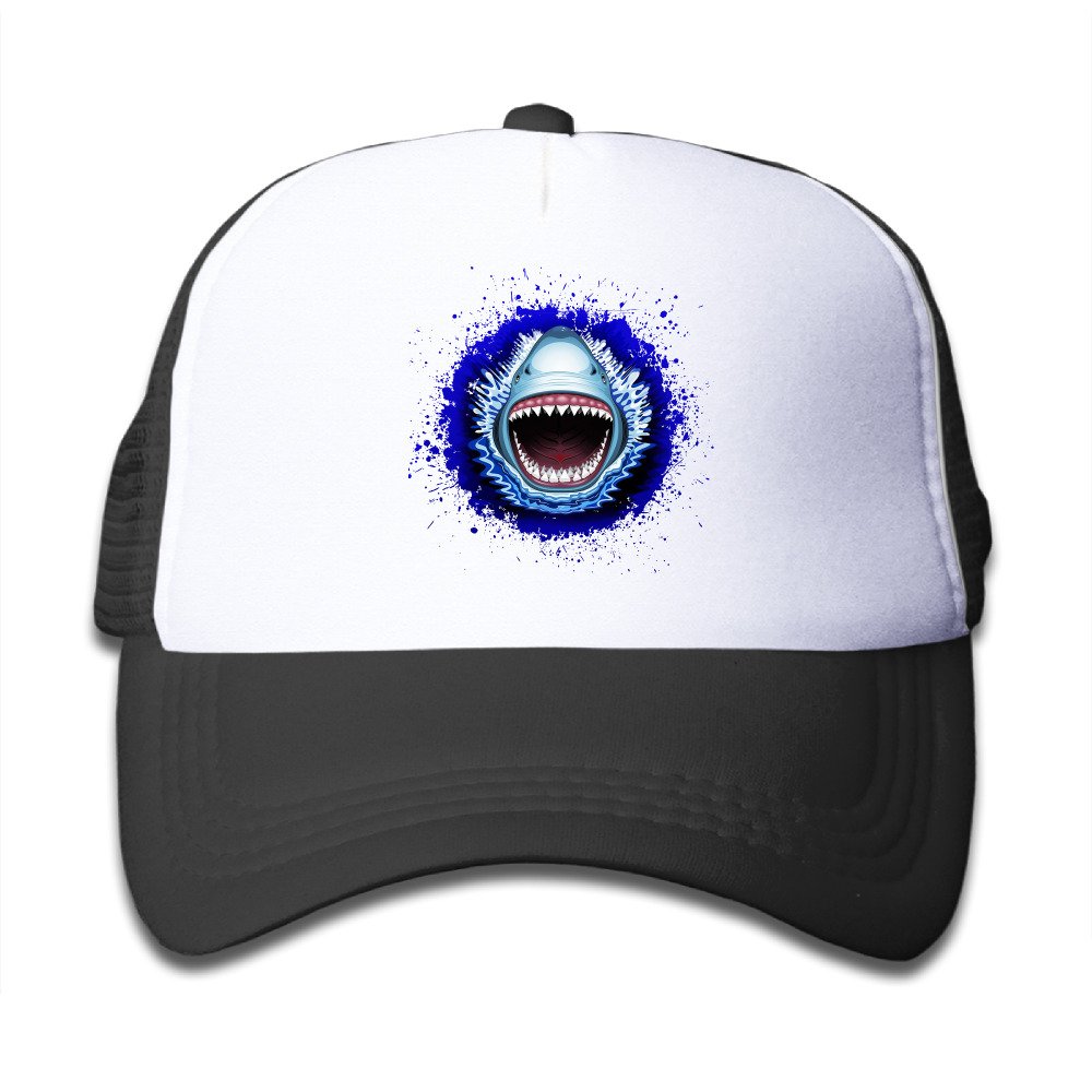 Shark Jaws Attack Mesh Hats Snapback Baseball Caps For Kids