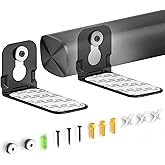 Ultra Slim Soundbar Mount Fit Small Sound Bars for TVs, Compact Sound Bar Mount Bracket for Samsung HW-S700D Mount Under or Above TVs, Secure Anti-Slip Design for Low-Profile Soundbar, Easy to Install