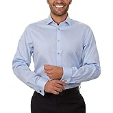 Calvin Klein Men's Non Iron Stretch Slim Fit Mini Check Dress Shirt