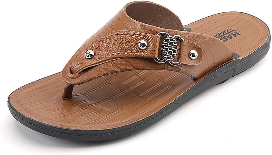 Mens Leather Flip Flops, Flip Flops Mens, Memory Foam Flip Flops Men
