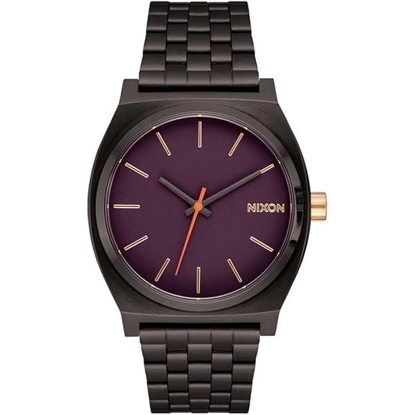Orologio Nixon Time Teller Solare Uomo, Cassa In Acciaio 40,5 Mm, Quadrante Cioccolato/cappuccino, Cinturino Intercambiabile Con Sgancio Rapido
