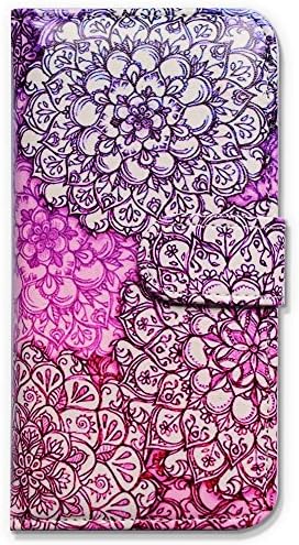 CycleMore Folio PU Leather Case Cover with Card Holder for Women/Men for Apple iPhone 7 - Flower 17