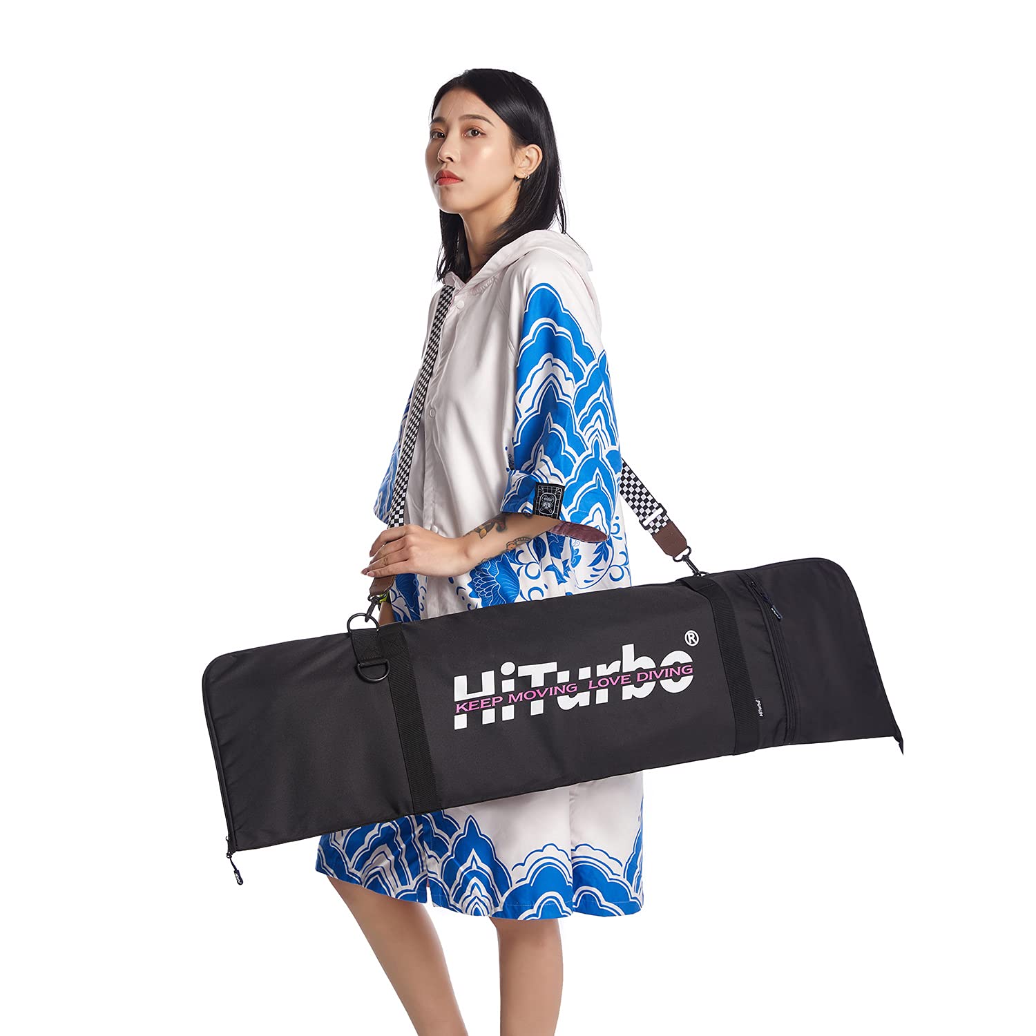 Mua Hiturbo フリーダイビングフィンバッグ カーボンファイバーフィン 