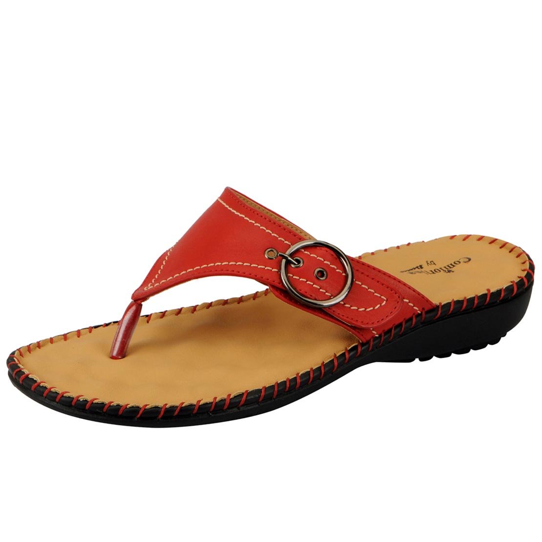 Buy BATA Women 6715589 Red Slippers(41) at Amazon.in