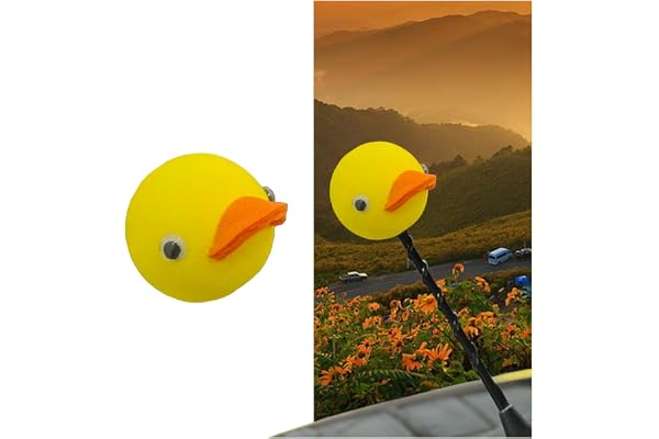 Duck Car Antenna Topper, Cute Duck Automotive Antenna Ball, Easy to Find Car in The Parking Lot, Universal Car Exterior Accessories for Vehicle Truck SUV(Duck)