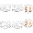 2 Pairs Wonderwin 3 Layers Adjustable Heel Wedge Inserts for Supination & Pronation Correction - Silicone Medial & Lateral Heel Insoles for Bow Legs, Knee Pain, Foot Alignment(Large)