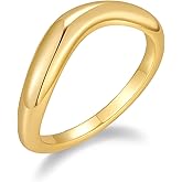 LILIE&WHITE Wave Gold Rings For Women Fashion Twisted Gold Ring Jewelry Gift