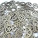 Korlon Pendant Charms 40pcs Style Antique Bronze Alloy Round Clock Watch Wheel Gear, z-Mixed