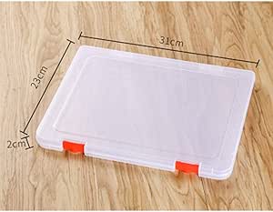 2 piezas Carpeta plástica A4 caja de archivo organizadores ...