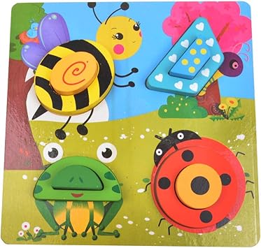 Tiny Souls Honey bee,Frog Wodden Puzzle