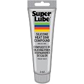 Super Lube Silicone Heat Sink Compound - Thermally Conductive for Heat Transfer - High Dielectric Strength Thermal Compound - Ideal for Electrical Devices &amp; Components - White - Tube - 3 oz (98003)