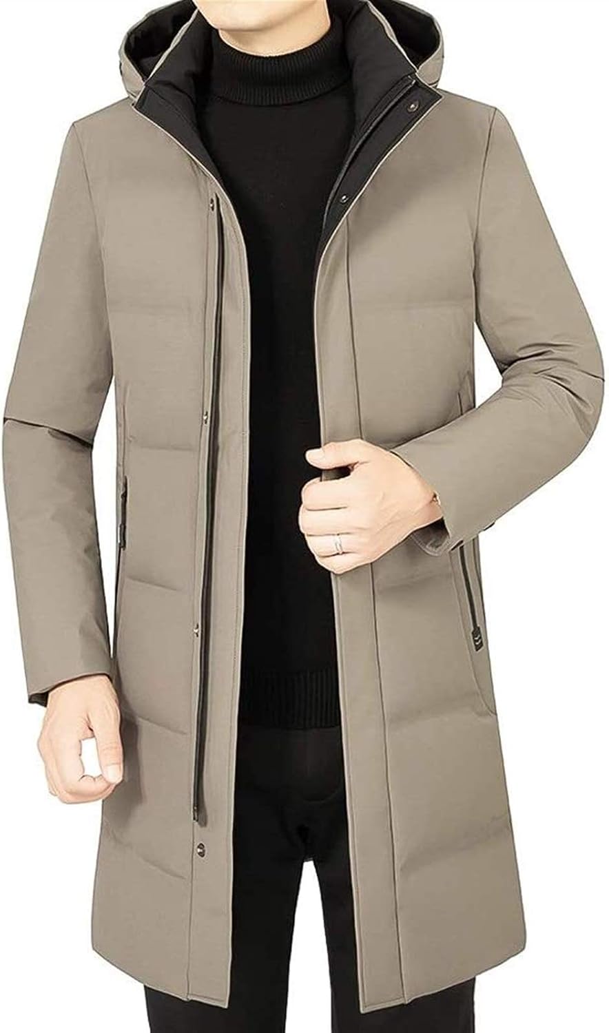 Produktbild von Luxus Damen Winterjacke Warm Daunenjacke Echtpelz Fellkragen Mantel Parka Neu
