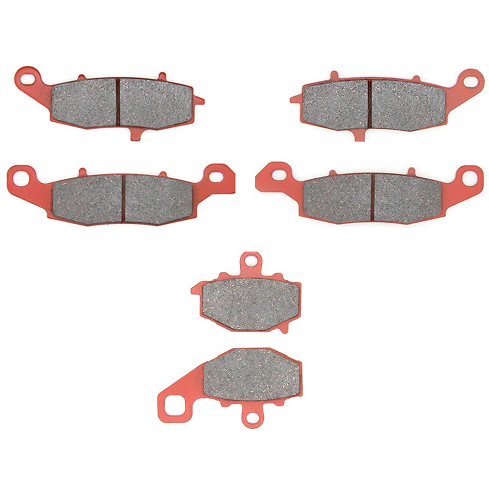 MEXITAL Motorbike Brake Pads Front Rear for KLE 650 Versys (ABS/Non ABS) (07-14)/ER-6n ER6f ER 650 EX650 (06-16)/Z750 ZR750 (04-05) Z750S (05-07)/GPZ1100/GPX1100 (ZX1100 E/F)(95-98)/ZRX400 (ZR400E) 96